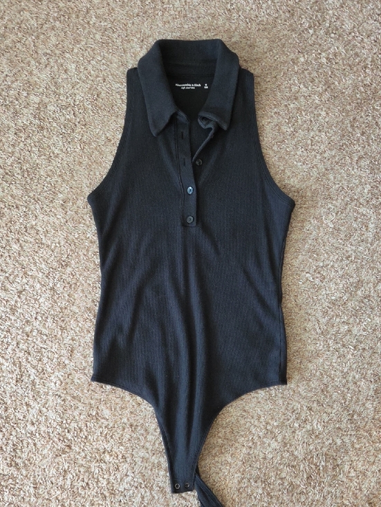 Abercrombie & Fitch Tops - Abercrombie Button Down Collared Bodysuit